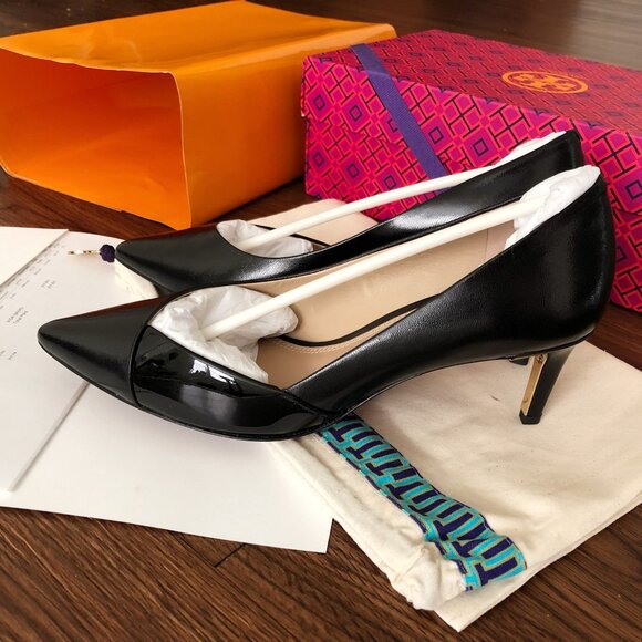 Tory Burch 55MM Pump Black Size 7 - Picture 3 of 8